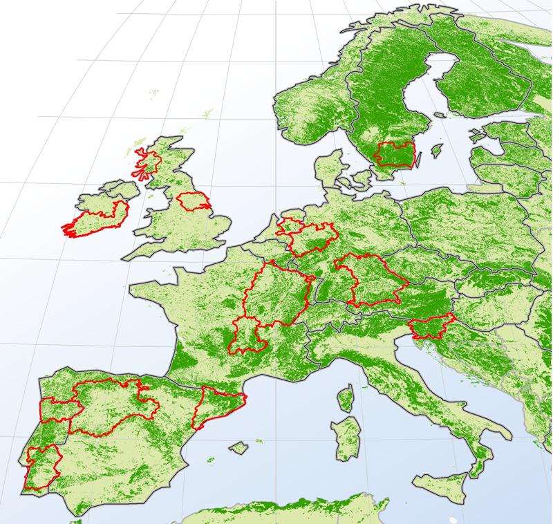 mapa regiones modelo